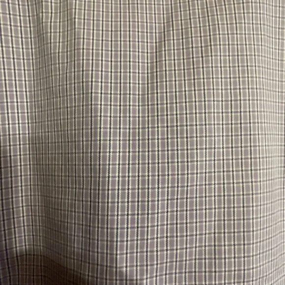 Men's Eddie Bauer short sleeve collared button Down Size small purple plaid - Picture 6 of 8